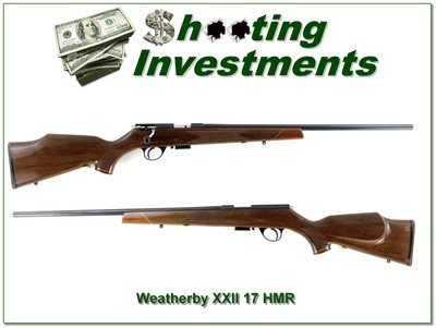 Weatherby XXII German made by Anschutz bolt action 17 HMR UNFIRED