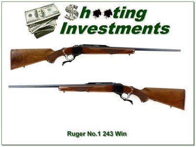 Ruger No.1 B 243 Win Red Pad looks like new!