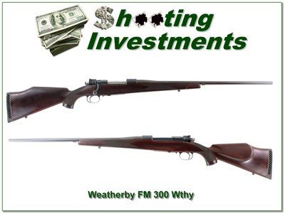 Weatherby FN Mauser Rare Custom Shop 300 Wby Mag 24Rifle made in 1956