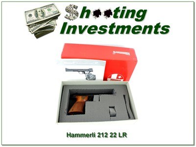 Hammerli Model 212 22 LR Exc Cond in box!