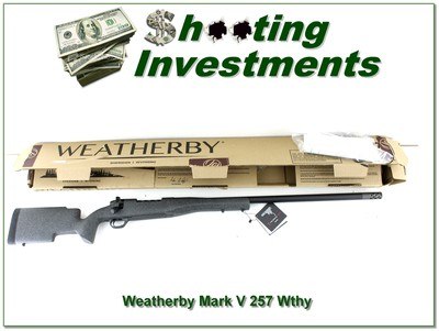 Weatherby Mark V Carbonmark Pro 257 Wthy unfired in box!