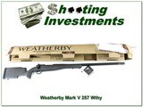 Weatherby Mark V Carbonmark Pro 257 Wthy unfired in box!