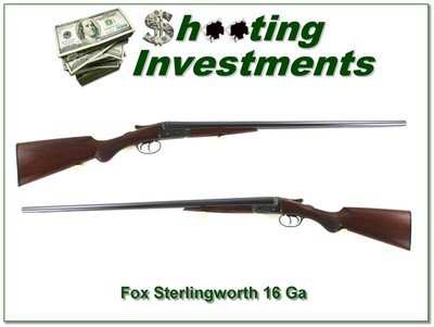 AH Fox Philadelphia Sterlingworth 16 Ga 28in F & M!