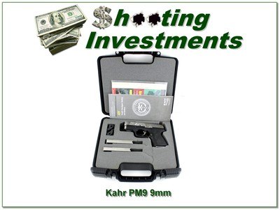 Kahr PM9 Black Rose Edition 9mm with laser grip adaptor