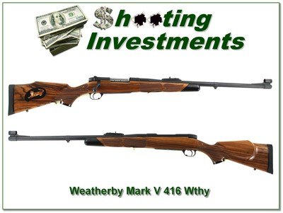 Weatherby Mark V Custom Safari Grade in 416 Remington