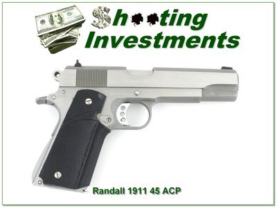 Randall Service Model 1911 Stainless 5in Exc Cond
