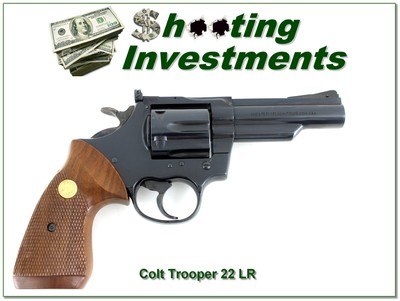 Colt Trooper II 22 LR 4in blued looks unfired!