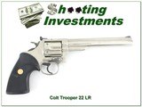 Colt, Trooper MK III 8in Polished Nickel 22 LR - 1 of 4