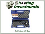 1995 made Colt Python 357 Mag 8in Blued MINT in case
