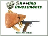 Nambu Type 14 8x22 1944 Nagoya Arsenal w Holster - 1 of 4
