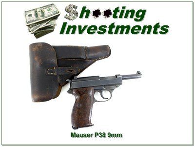 Mauser-Werke Walther P38 9mm Parabellum 1943 5” w Holster