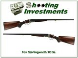 Fox Sterlingworth 12 Ga 28in Lever still right beautiful wood