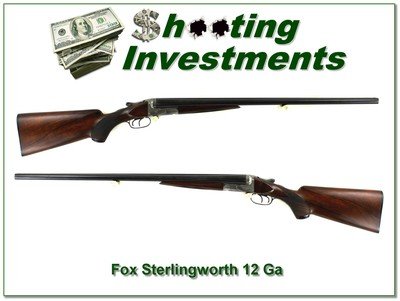 Fox Sterlingworth 12 Ga 28in Lever still right beautiful wood
