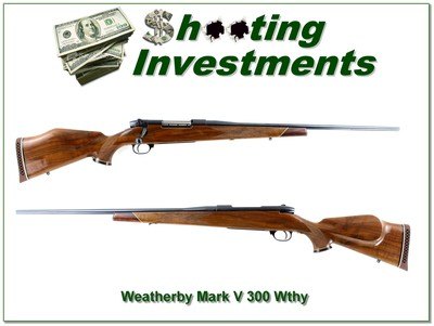 Weatherby Mark V Deluxe 300 Wthy in new condition!