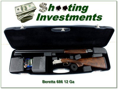 Beretta Model 686 Silver Pigeon I O/U 20 GA 30” w Case XX Wood