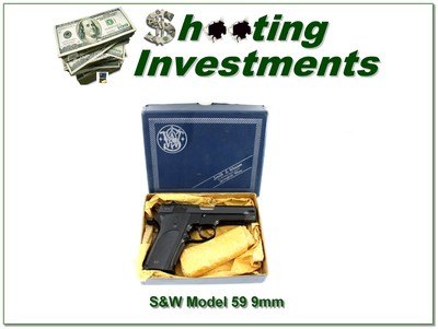 Smith & Wesson Model 59 9mm 4” W Original Box
