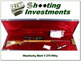 Weatherby Mark V 270 Wby Mag Olympic Commemorative NEW w/ Scope 24” - 1 of 4