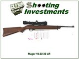 Ruger 10-22 22 LR Pre-Warning 4X scope