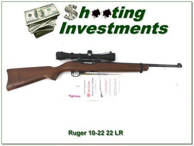 Ruger 10-22 22 LR Pre-Warning 4X scope