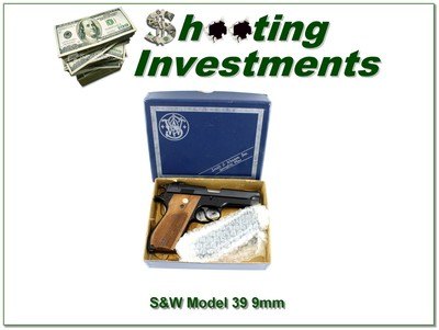 Smith & Wesson Model 39 9mm 4” W Original Box