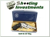 Smith & Wesson Model 66 No Dash Stainless Steel 357 Magnum 4” w Original Box - 1 of 4