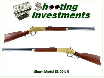 A Uberti Model 66 Winchester 1866 Yellowboy 22 LR 24” Lever Rifle