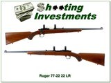 Ruger Model 77/22 22 LR Rifle 20” 1987 - 1 of 4