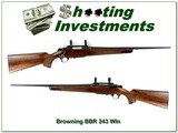 Browning Model BBR 243 Win Rare 22” Rifle - 1 of 4