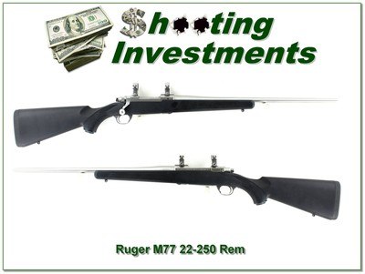 Ruger M77 Mark II All Weather Stainless 22-250 Rem 22” Rifle Like New