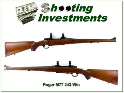 Ruger M77 Mannlicher 243 Win 18.5” Red Pad Rifle