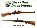 Ruger M77 Mannlicher 243 Win 18.5” Red Pad Rifle - 1 of 4