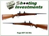 Ruger M77 Lightweight 243 Win 20” Red Pad 1986 Rifle - 1 of 4