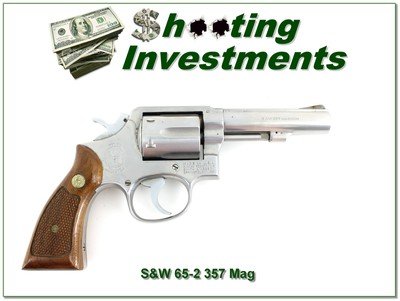 Smith & Wesson Model 65-2 357 Mag 4” Stainless Revolver