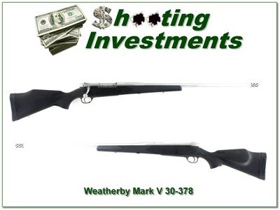 Weatherby Mark V 30-378 Wby Mag Stainless seldom seen