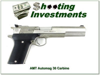 AMT Automag III 30 Carbine 6.5Pistol Rare