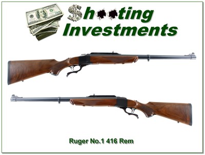 Ruger No. 1 416 Rem Mag Tropical 24Rifle 2001