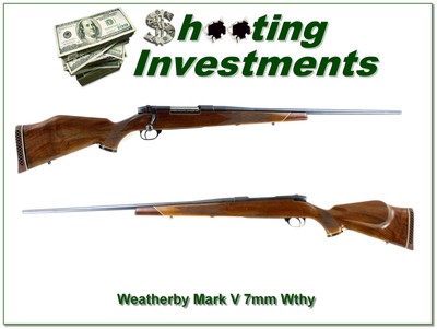 Weatherby Mark V Deluxe 7mm Wby Mag 26Rifle