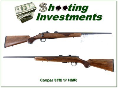 Cooper Arms of Montana Model 57-M 17 HMR 22” w Manuel, Target, and Extra Mag