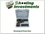 Browning High Power Belgium 9mm 5” Pistol w Case 1993 Tangent Sight - 1 of 4