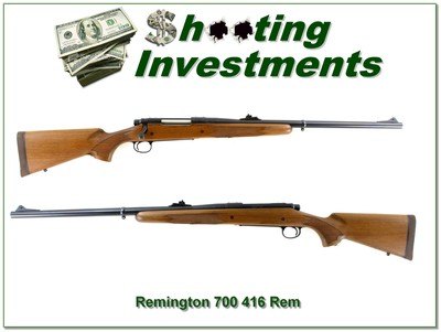 Remington Model 700 BDL Custom Shop 416 Rem Mag 24” Rifle Like New