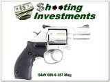 Smith & Wesson 686-6 2/5in stainless 357 Laser grips - 1 of 4