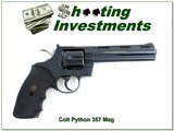 1980 made Colt Python 6in Blued 357 Mag - 1 of 4