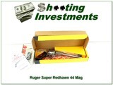 Ruger Super Redhawk 44 Mag Stainless 9.5” Revolver w Box and Rings - 1 of 4