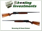 Browning A5 Sweet Sixteen Belgium 16 GA 28” F Collector 1938 Excellent - 1 of 4