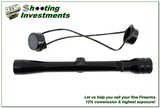 Vintage Redfield 4x 3/4” Tube Gloss Denver USA Rifle Rimfire Rifle Scope w Fine Reticle and Covers - 1 of 4