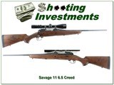 Savage Model 11 6.5 Creedmoor Rifle 20.25” w Redfield Illuminator Scope - 1 of 4
