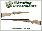 Weatherby Mark V Ultralight 240 Wby Mag 24” Near New - 1 of 4