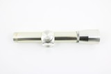 Nikon 2x20 Japan Stainless Chrome Silver Scout Handgun Scope w Covers and Duplex Reticle Rare - 3 of 4