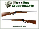Ruger No. 1 Early Red Pad Custom 340 Wby Mag 26” Rifle 1969 - 1 of 4