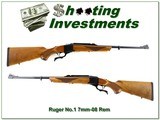 Ruger No. 1 Sporter 7mm-08 Rem 22” Rifle Rare 2016 Near New - 1 of 4